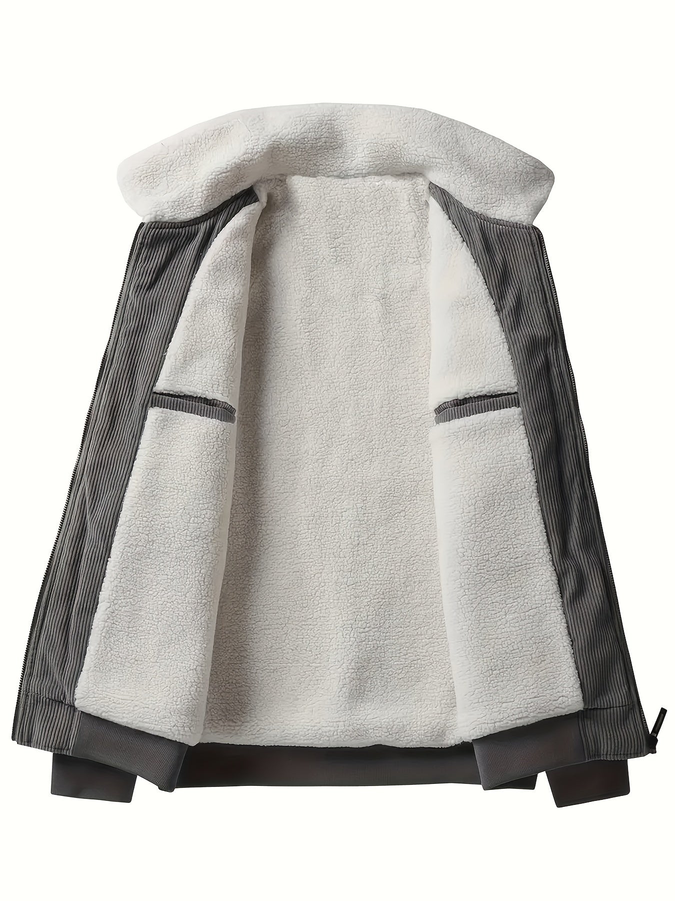 Lässige Mit Etikett Patch Fleece Gefütterte Winterjacke Für Herren | Perfekt für Outdoor-Aktivitäten