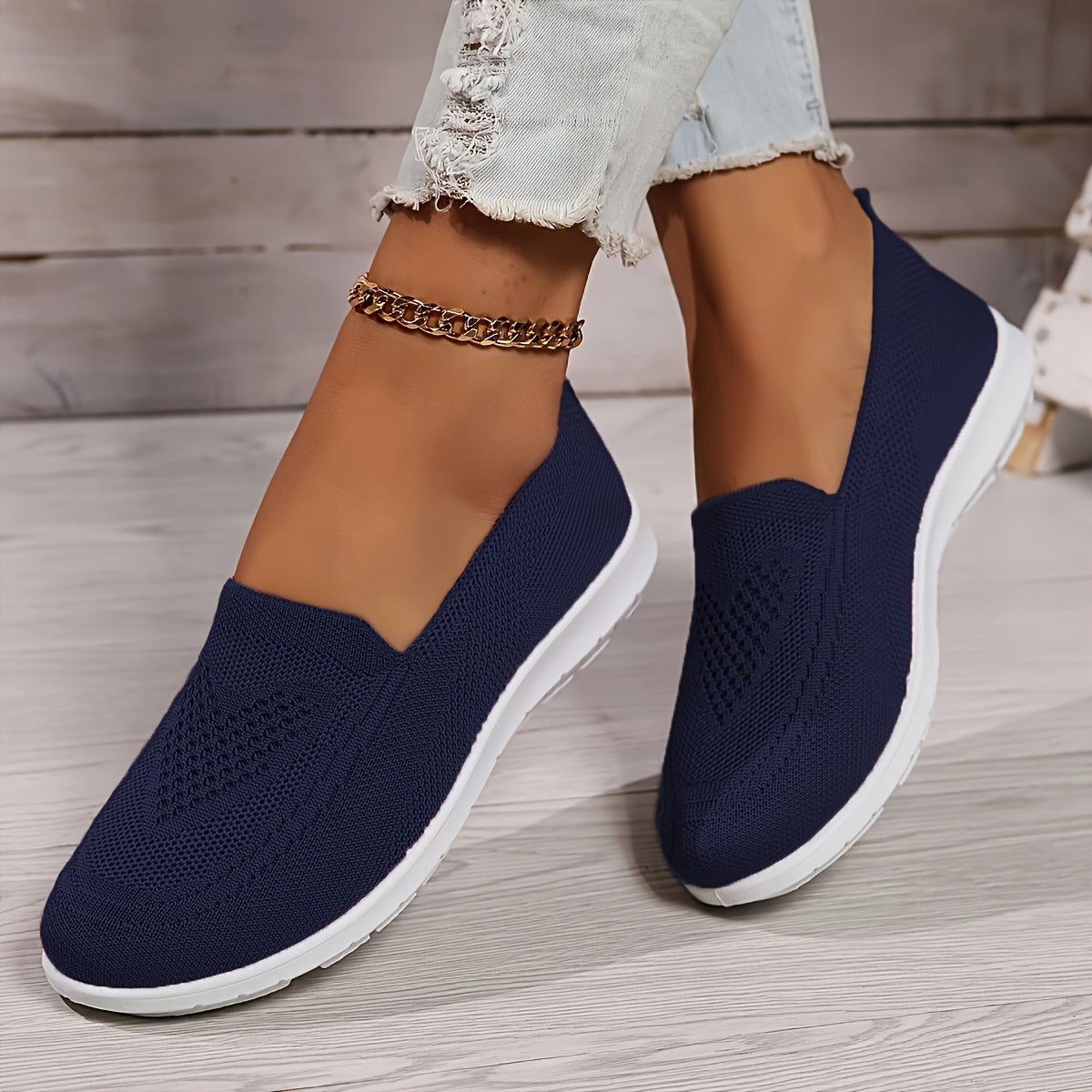 Elegante Gestrickte Unisex-Sneaker für Damen | Perfekt für Alltag
