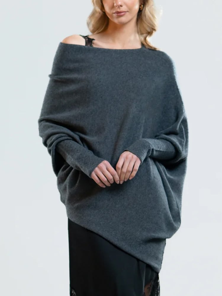 Stilvoll Kaschmir Schulterfreier Pullover Für Damen | Ideal für jede Jahreszeit