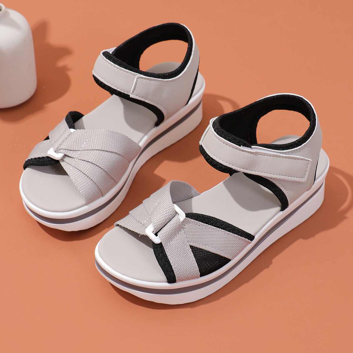 StrapEase™ – Bequeme Damen Mesh Sandalen mit Klettverschluss