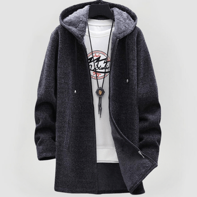 Zilvara | Elegante Unisex-Jacke mit Kapuze