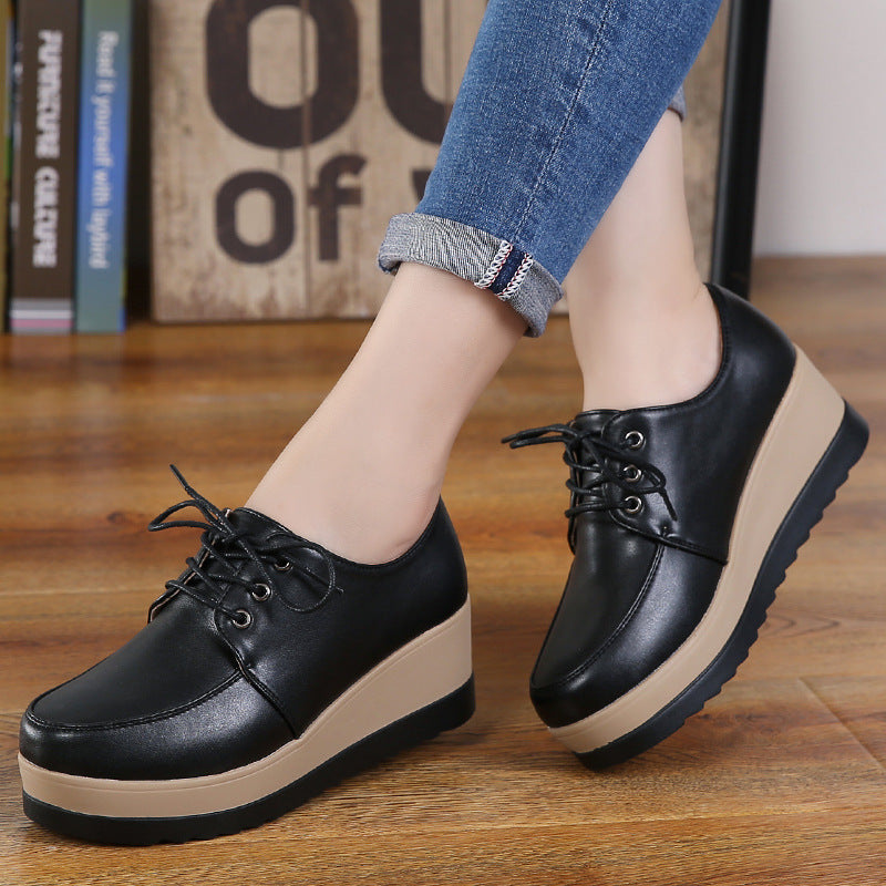 Damen Stylische Keil Oxfords Fudus