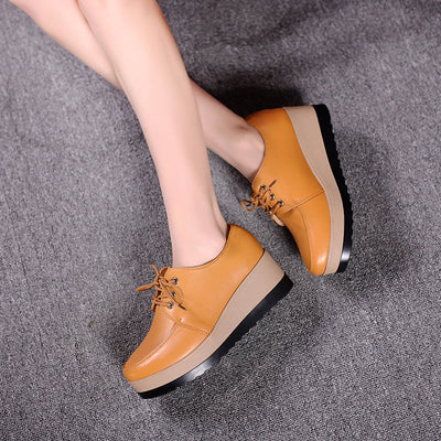 Damen Stylische Keil Oxfords Fudus