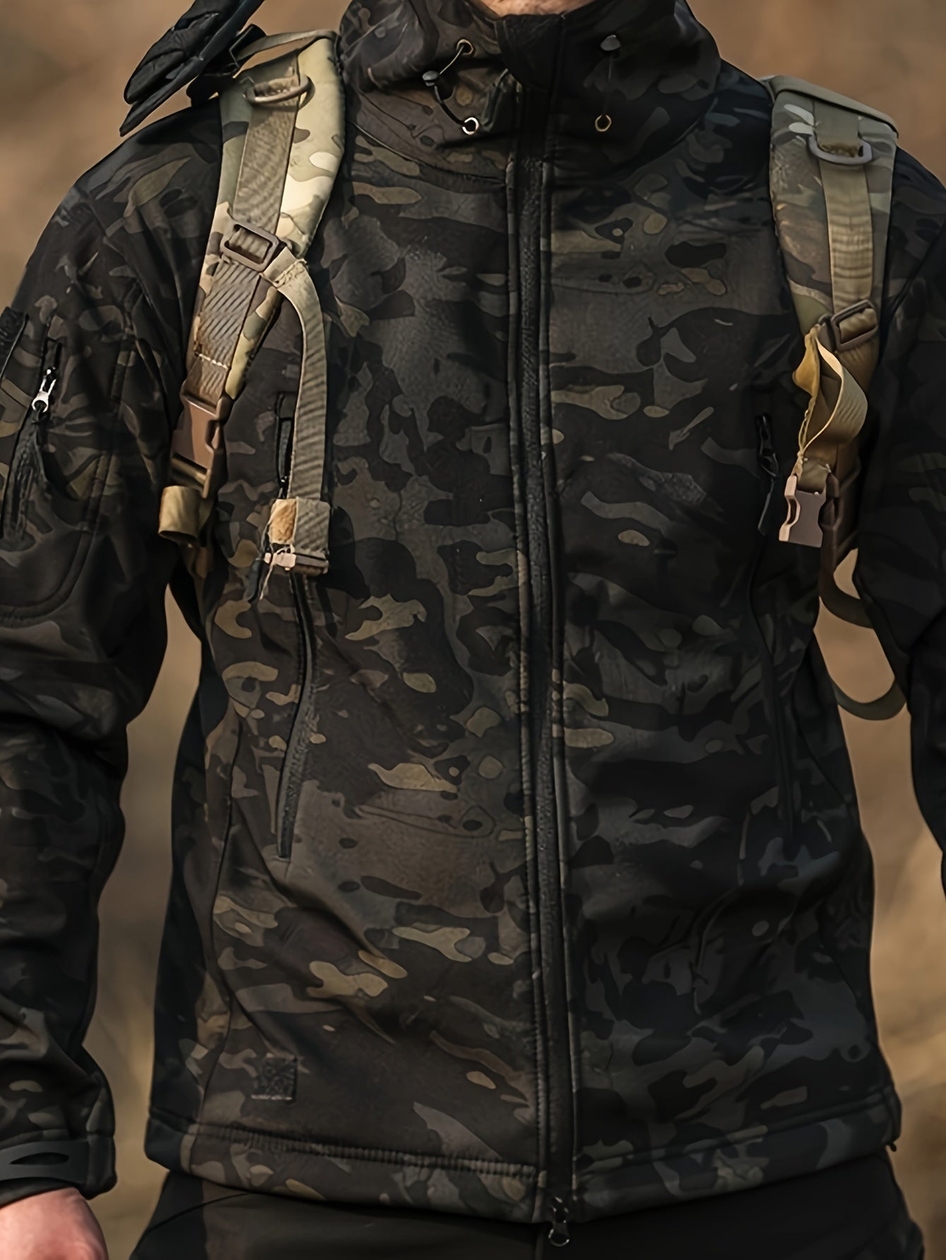 Taktische Softshell-Tarn-Outdoorjacke Wasserdicht Winddicht Für Herren | Perfekt für Outdoor-Aktivitäten