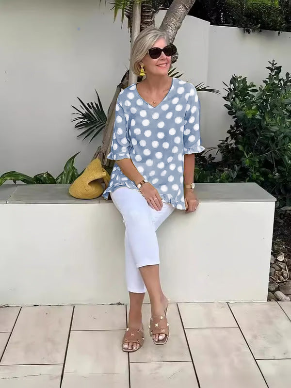 Chloe™ | Modische V-Ausschnitt Bluse
