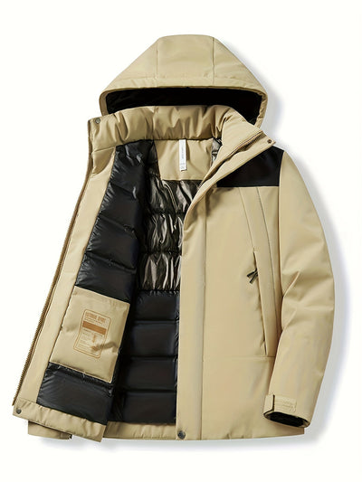 Elegante Wasserdichte Fleece Winterjacke mit Kapuze für Damen | Perfekt für Outdoor-Aktivitäten