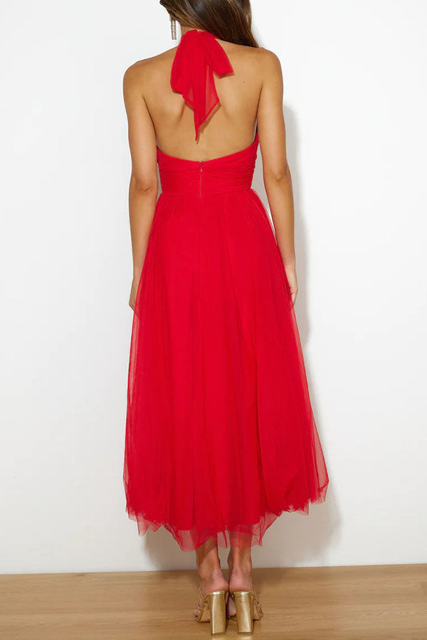 Criselda - Trendiges Neckholder Midi Outfit