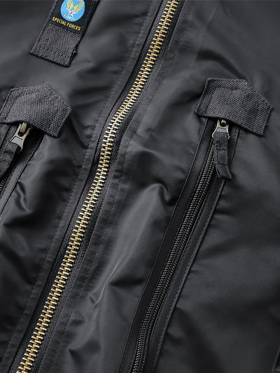 Warme Bomber Taktische Outdoorjacke Mit Stehkragen Für Herren | Perfekt für Outdoor-Aktivitäten