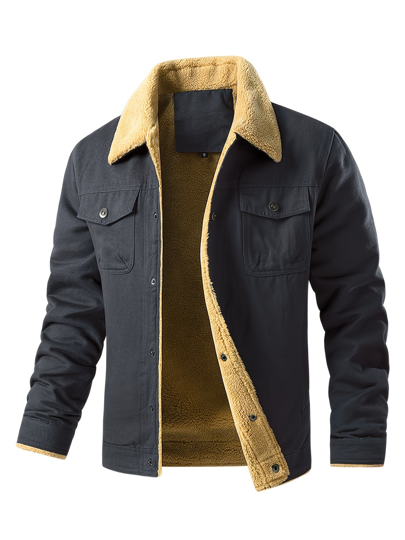 Casual Knopsluiting Met Zakken Winter Jacke Für Herren | Ideal für den Winter