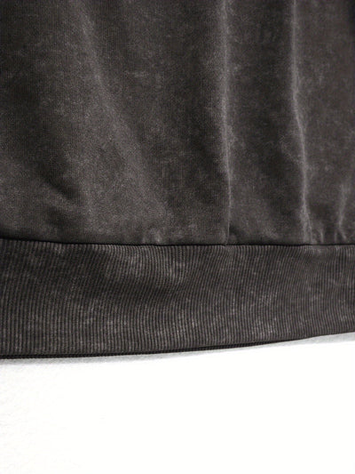 Lässiger Vintage-Pullover-Hoody in Grau mit Kapuze für Women | Perfekt für den Alltag