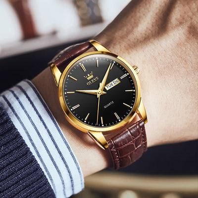 van Baerle® - Luxuriöse Business-Leder-Uhr
