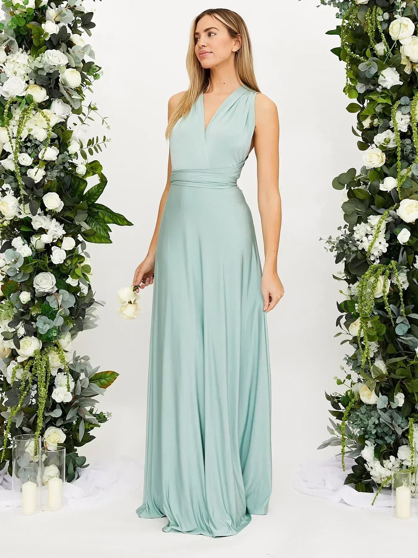 Angela - Elegantes Ärmelloses Langes Maxikleid