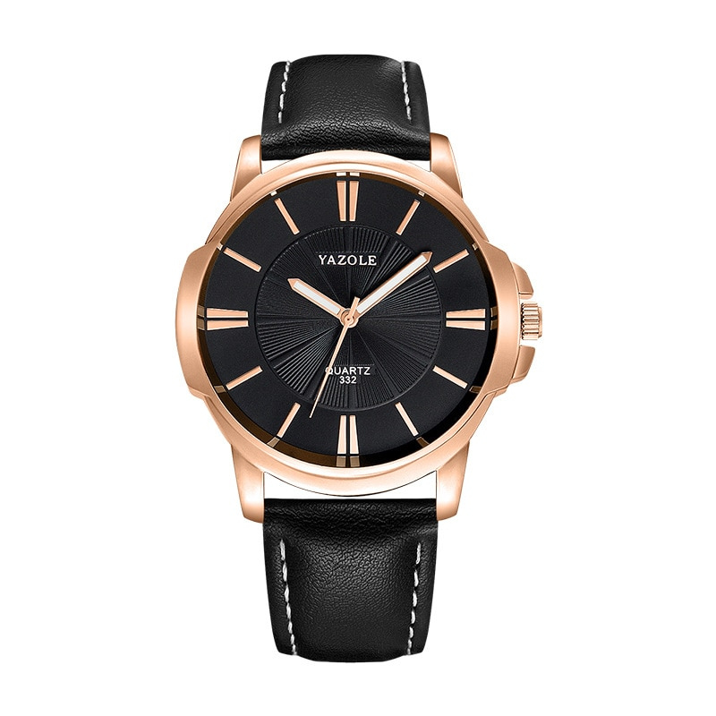 van Baerle® - Luxuriöse Blaues Glas Lederuhr