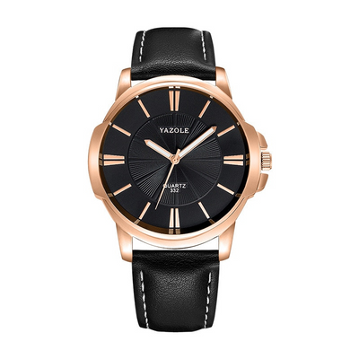 van Baerle® - Luxuriöse Blaues Glas Lederuhr