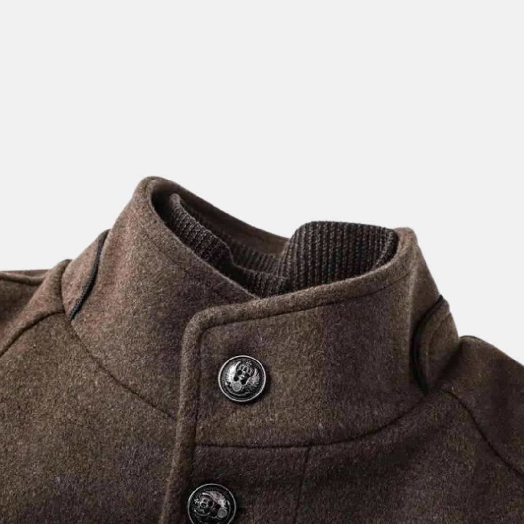 Dicker Trenchcoat aus Wolle für Herren