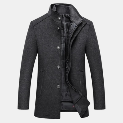 Dicker Trenchcoat aus Wolle für Herren