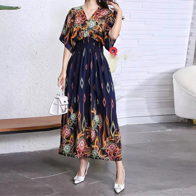 Basellia - Maxi-Kleid Retro & Casual