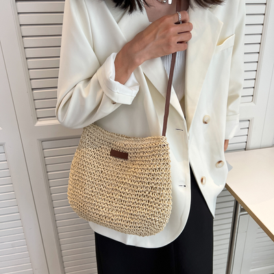 Strandtasche aus Bast | Lässige Eleganz | Praktisches Design