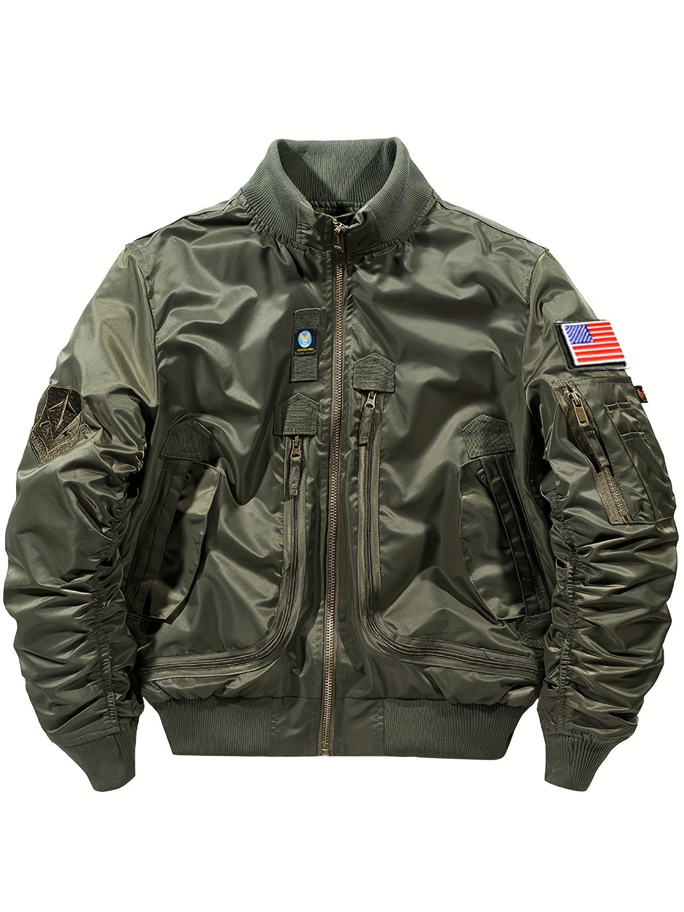Warme Bomber Taktische Outdoorjacke Mit Stehkragen Für Herren | Perfekt für Outdoor-Aktivitäten