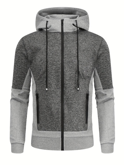 Casual Vollständiger Reißverschluss Hoodie Und Jogginghose Trainingsanzug Für Herren | Perfekt für Freizeitaktivitäten