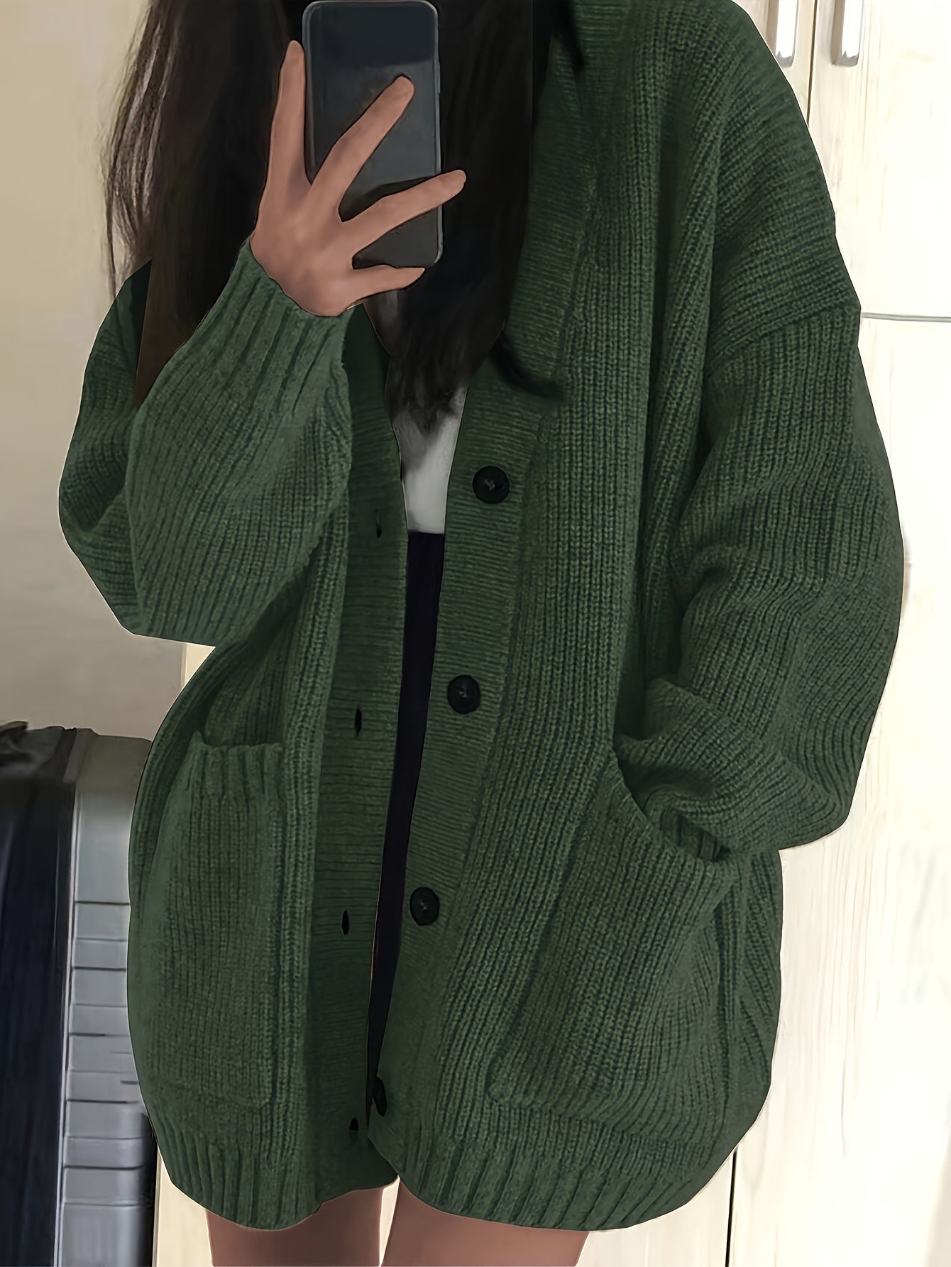 Eleganter warmer Baumwollstrickwaren-Cardigan für Damen | Ideal für jede Jahreszeit