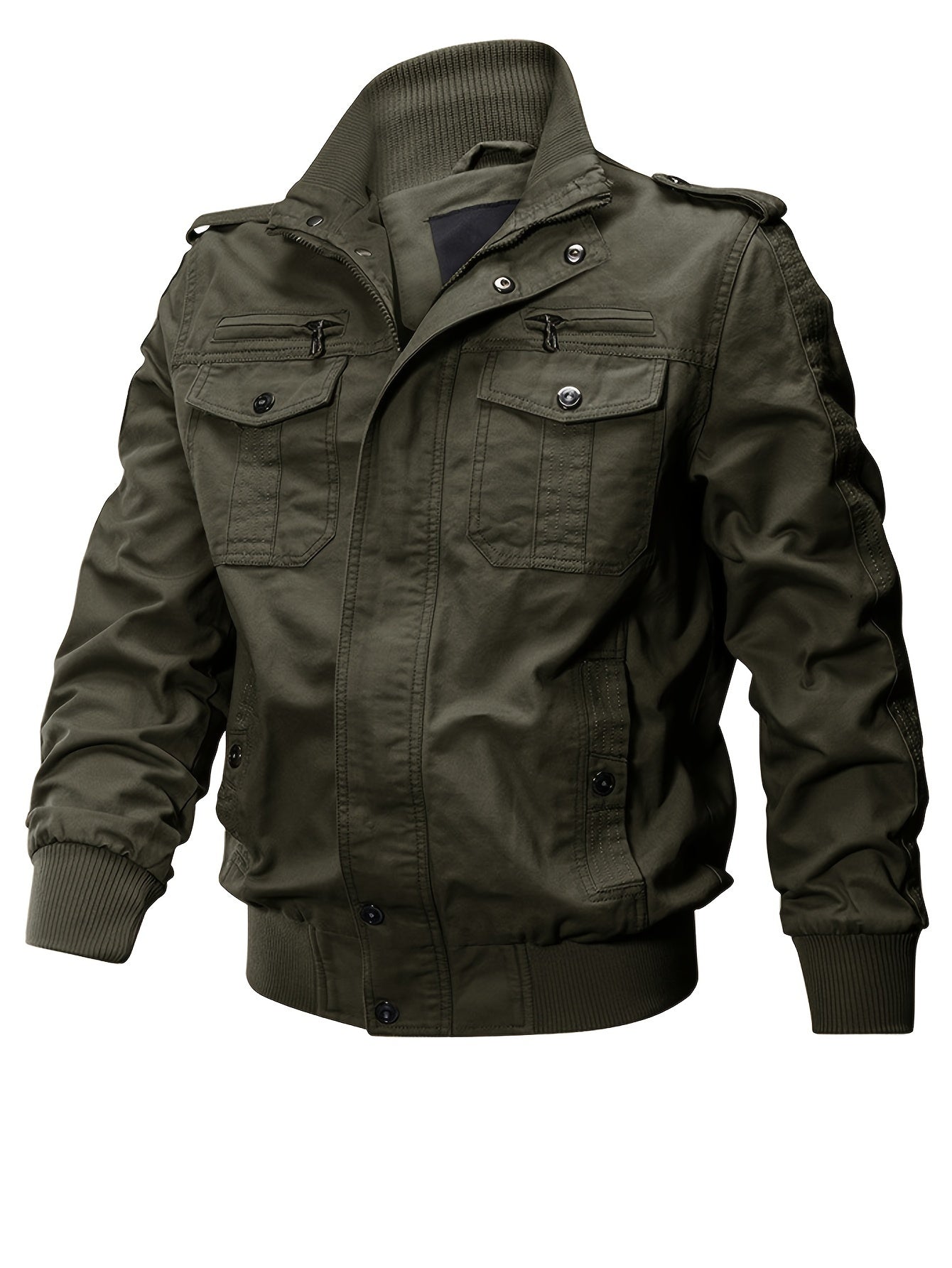 Warme Tarn-Piloten-Outdoorjacke Mit Mehreren Taschen Für Herren | Perfekt für Outdoor-Aktivitäten