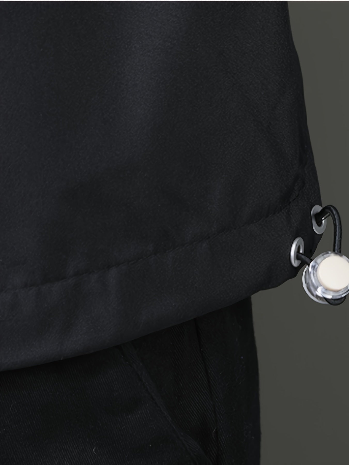 Lässige Schwarze Baumwoll-Kapuzen Windbreaker Winterjacke Für Herren | Perfekt für Outdoor-Aktivitäten