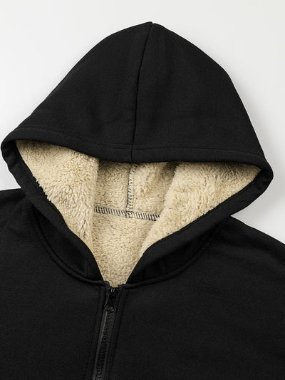 Warmer Fleece Gefütterter Trainingsanzug Mit Stehkragen Reißverschlussjacke Und Sporthose Für Herren | Perfekt für casual days
