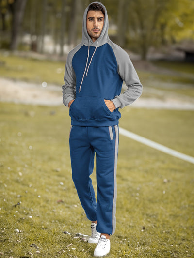Klassischer Vollständiger Reißverschluss Langarm Hoodie Und Jogginghose Trainingsanzug Für Herren | Perfekt für Outdoor-Aktivitäten