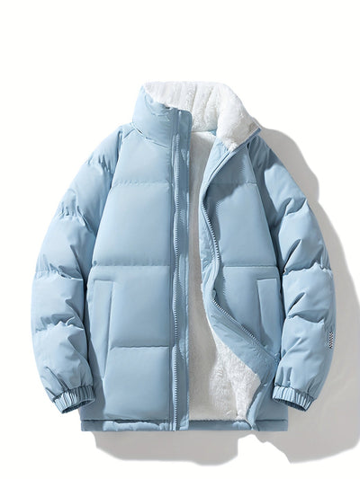 Warme modische Fleece-Puffer-Winterjacke für Damen | Perfekt für Outdoor-Aktivitäten