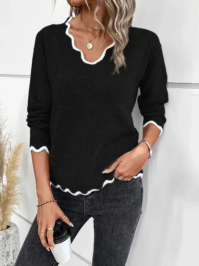 Coleen – Langärmeliger Strickpullover
