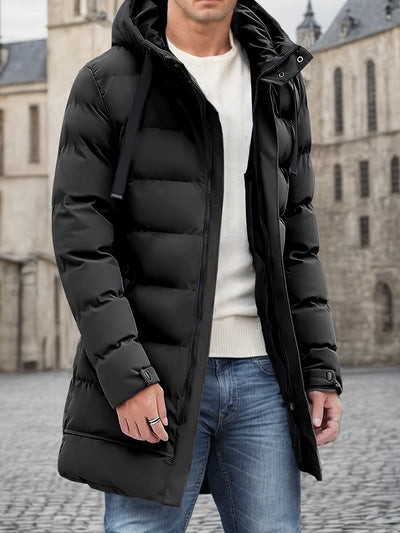 Casual Gepolsterte Kapuzen Puffer Winterjacke Für Herren | Perfekt für Outdoor-Aktivitäten