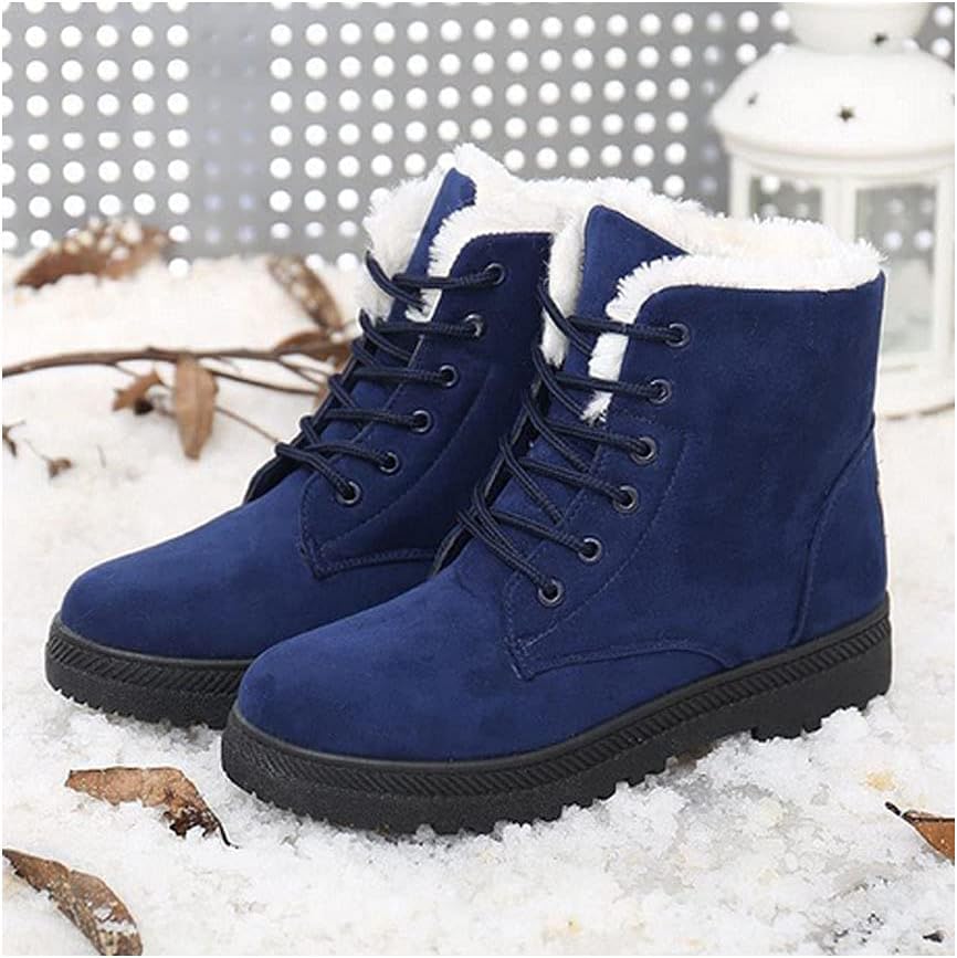 Warme Rutschfeste Schnee Stiefel Mit Schnürsenkeln Für Damen | Perfekt für Outdoor-Aktivitäten