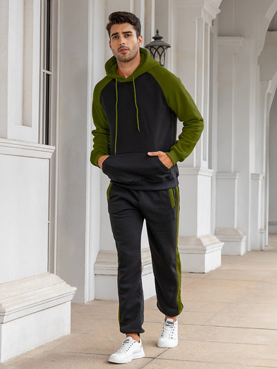 Klassischer Vollständiger Reißverschluss Langarm Hoodie Und Jogginghose Trainingsanzug Für Herren | Perfekt für Outdoor-Aktivitäten
