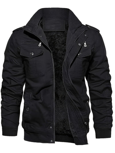 Retro Stijl Staande Kragen Winter Jacke Für Herren | Perfekt für den Winter