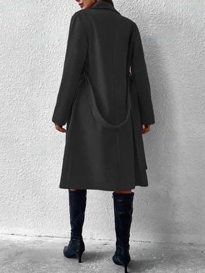 Stilvoller Trenchcoat mit Farbblock, Knopfdetail und maschinenwaschbarem Design für Damen | Perfekt für Casual Days