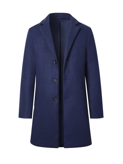 Elegante Einreiher Winterjacke Für Herren | Ideal für Winter