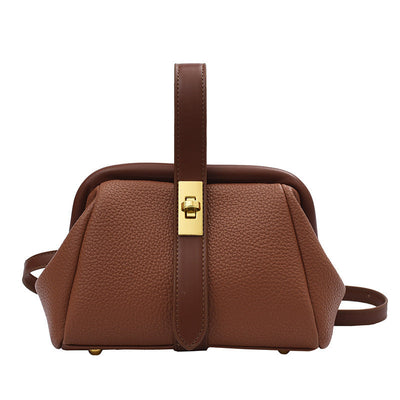 Vivienne - Schlichte PU-Schultertasche, trendige Tasche