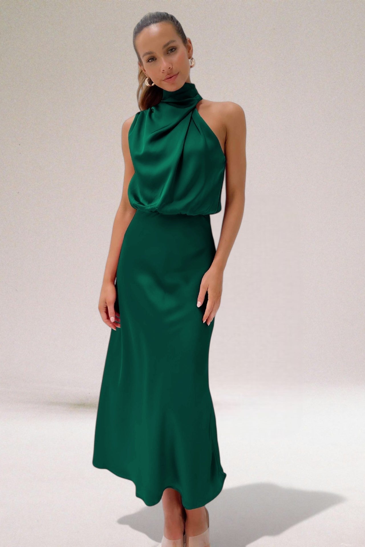 Elara™ | Glamouröse satinierte Kleid
