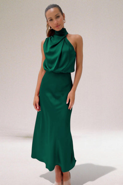 Elara™ | Glamouröse satinierte Kleid