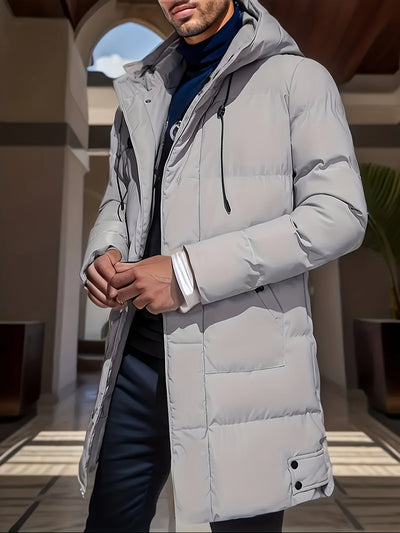 Warme Solide Kleur Puffer Winter Jacke Für Herren | Perfekt für Outdoor-Aktivitäten