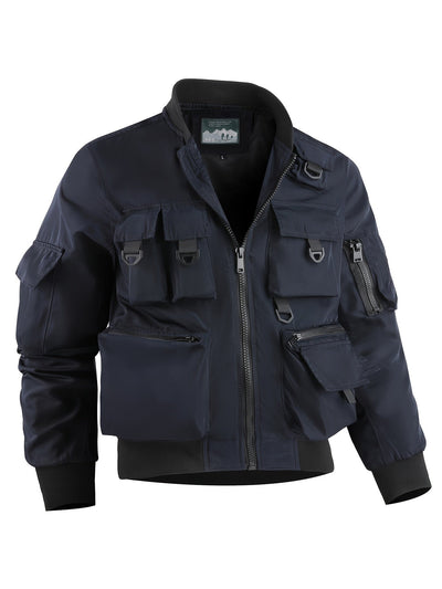 Taktische Multi-Taschen Cargo-Windbreaker-Outdoorjacke Für Herren | Perfekt für Outdoor-Aktivitäten