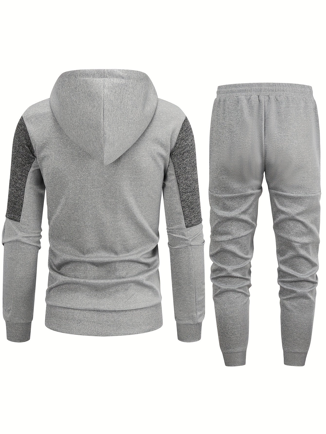 Casual Vollständiger Reißverschluss Hoodie Und Jogginghose Trainingsanzug Für Herren | Perfekt für Freizeitaktivitäten