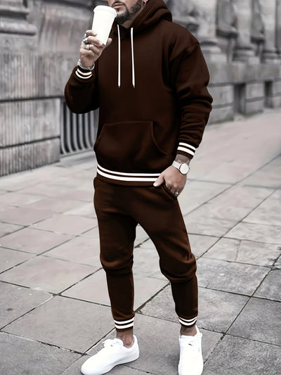 Casual Hoodie Und Hose Trainingsanzug Für Herren | Perfekt Für Freizeit-Tage