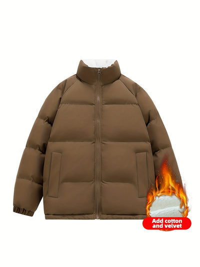 Warme modische Fleece-Puffer-Winterjacke für Damen | Perfekt für Outdoor-Aktivitäten