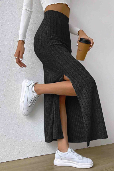 Ilven - Elegant Vielseitig Komfortabel. – Der gestrickte Rock mit Schlitz