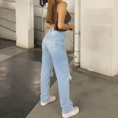 Vanyel - Trendig. Lässig. Sommerleicht. – Die Elvaria Jeans mit hohem Bund