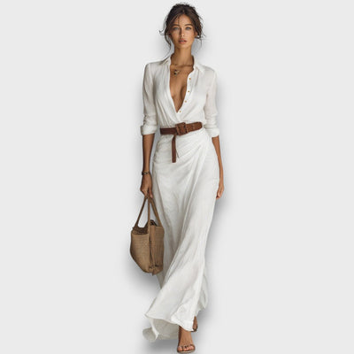Verira – Elegantes Maxi-Wickelkleid