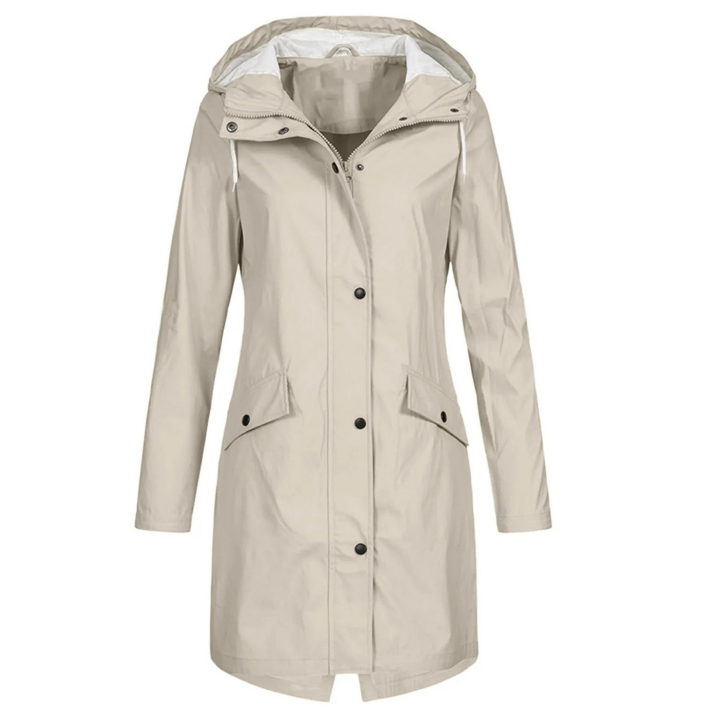 Casual Hooded Langer Winddichter Trenchcoat für Damen | Ideal für den Winter
