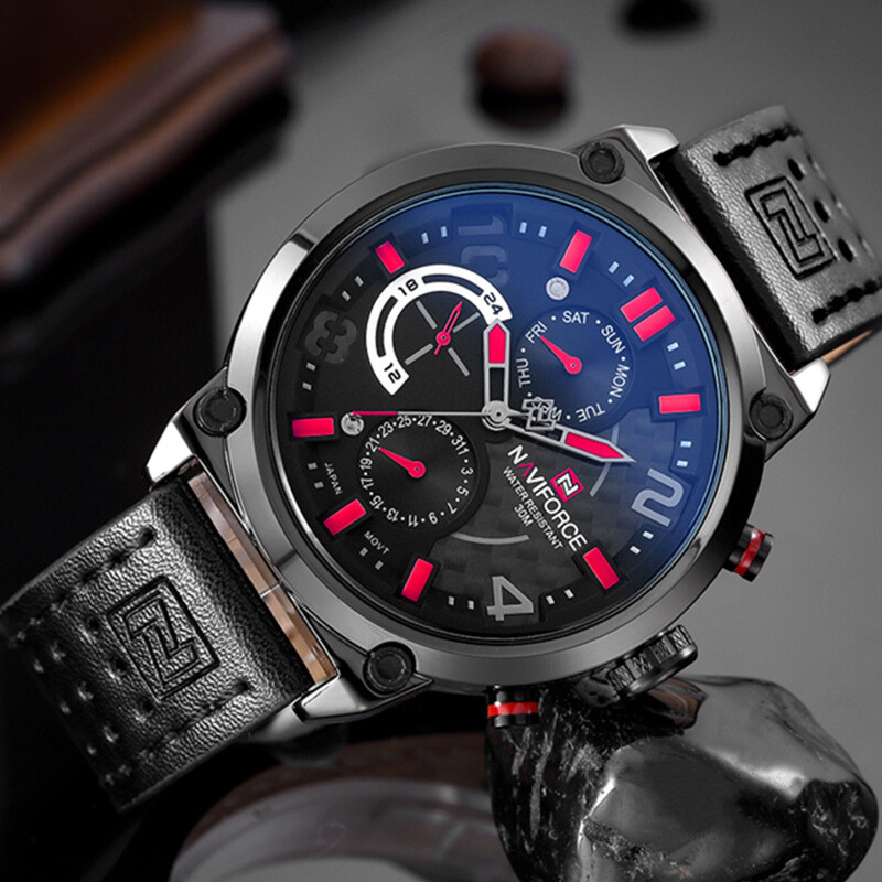 van Baerle® - Quarz-Datum-Uhr